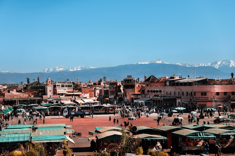 Marrakech market scene